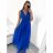 Women's Strapless Long Tulle Dress (S/M ONE SIZE) ITALIAN FASHION IMM238917