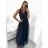 Women's Strapless Long Tulle Dress (S/M ONE SIZE) ITALIAN FASHION IMM238917