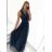 Women's Strapless Long Tulle Dress (S/M ONE SIZE) ITALIAN FASHION IMM238917