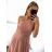 Šaty letní na ramínka dámské (S/M ONE SIZE) ITALSKÁ MÓDA IMPBB22B21841 S/M Wine