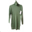Women's Long Sleeve Cashmere Turtleneck Knit Dress (S/M ONE SIZE) EBELIEVE MA722S-3120/DU3 Green