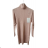 Women's Long Sleeve Cashmere Turtleneck Knit Dress (S/M ONE SIZE) EBELIEVE MA722S-3120/DU3 Green
