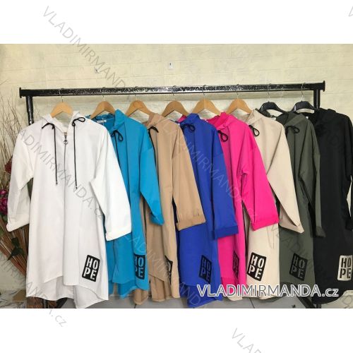 Women's Zip Up Hooded Jacket (S/M ONE SIZE) ITALIAN FASHION IMPGM239676