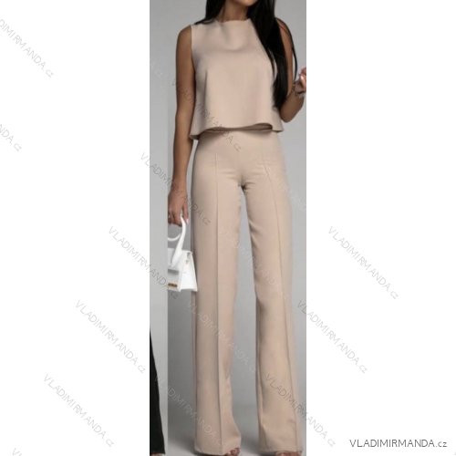 Women's Elegant Pants and Sleeveless Top Set (S/M ONE SIZE) ITALIAN FASHION IMPGM239338