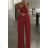 Women's Sleeveless Long Jumpsuit (S/M ONE SIZE) ITALIAN FASHION IMPGM233889