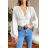 Women's Long Sleeve Crop Top/Blouse (S/M ONE SIZE) ITALIAN FASHION IMPBB23C26858