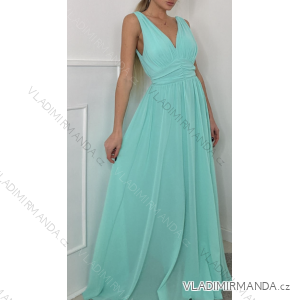 Women's Sleeveless Long Party Dress (S/M ONE SIZE) ITALIAN FASHION IMPBB22A11659