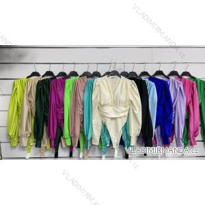 Women's Body Blouse Long Sleeve (S/M ONE SIZE) ITALIAN FASHION IMWAS23126