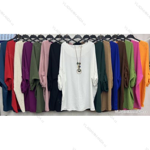 Tunic With Pendant 3/4 Long Sleeve Women Plus Size (XL/2XL ONE SIZE) ITALIAN FASHION IMWD23150