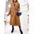 Women's Long Sleeve Fluff Lined Coat (S/M ONE SIZE) ITALIAN FASHION IMWK23167