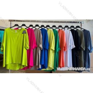 Oversize Tunic 3/4 Long Sleeve Women Plus Size (3XL/4XL ONE SIZE) ITALIAN FASHION IMWT23199