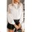 Shirt Elegant with Lace Long Sleeve Women's Plus Size (2XL/3XL ONE SIZE) ITALIAN FASHION IMWT23224
