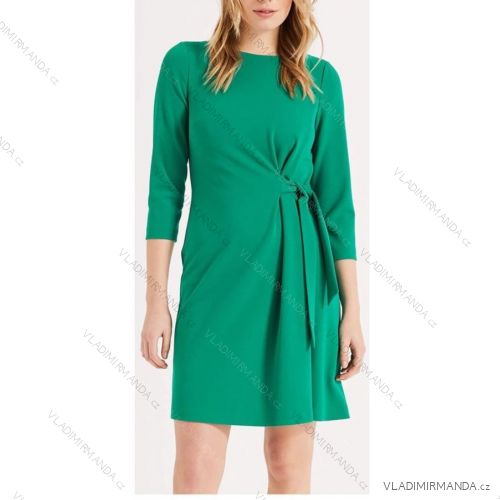 Dress Elegant 3/4 Long Sleeve Women's Plus Size (2XL/3XL ONE SIZE) ITALIAN FASHION IMWT23230