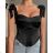 Women's Strappy Crop Top (S/M ONE SIZE) ITALIAN FASHION IMWE23235