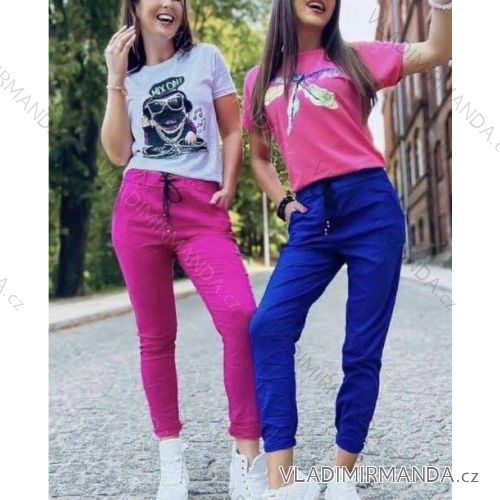 Women's long summer pants (S / M ONE SIZE) ITALIAN FASHION IMWG222474
