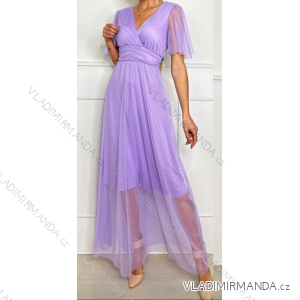 Women's Long Casual Short Sleeve Dress (S/M ONE SIZE) ITALIAN FASHION IMPBB23A10566