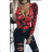 Women's Long Sleeve Bodysuit (S/M ONE SIZE) ITALIAN FASHION IMPBB23D03014