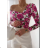 Women's long sleeve bodysuit (S/M ONE SIZE) ITALIAN FASHION IMPGM23233005