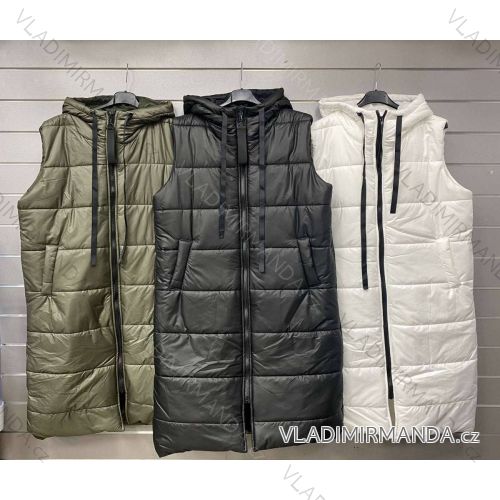 Women's Sleeveless Hooded Vest (S/M ONE SIZE) ITALIAN FASHION IMWGS23354