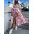 Women's Long Sleeve Belted Summer Dress (S/M ONE SIZE) ITALIAN FASHION IMWKK23370