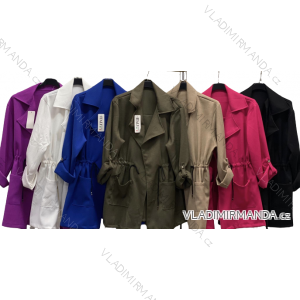 Spring Women's Plus Size Coat (XL/2XL ONE SIZE) ITALIAN FASHION IMC23018