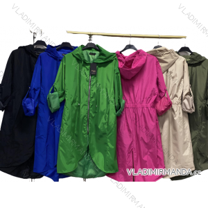 Women's Plus Size Extended Hooded Jacket (XL/2XL ONE SIZE) ITALIAN FASHION IMC23077