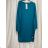 Šaty klasik bavlněné dlouhý rukáv dámské (M/L ONE SIZE) ITALSKÁ MÓDA IMD22787 Wine M / L