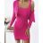 Women's Long Sleeve Strap Dress and Sweater Set (S/M ONE SIZE) ITALIAN FASHION IMPOC237210y