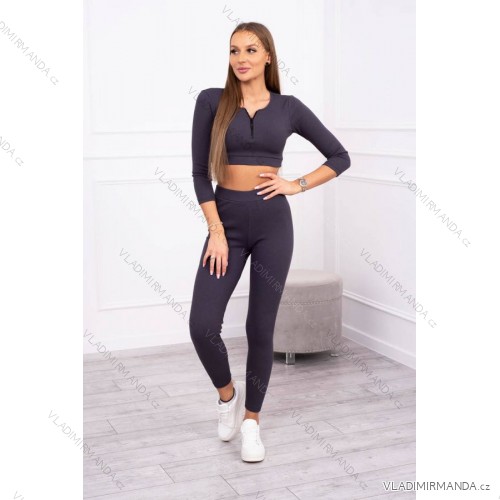 Set of ribbed graphite short top
