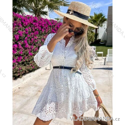 Women's Elegant Lace Long Sleeve Dress (S/M ONE SIZE) ITALIAN FASHION IMPOC236378