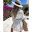 Women's Elegant Lace Long Sleeve Dress (S/M ONE SIZE) ITALIAN FASHION IMPOC236378