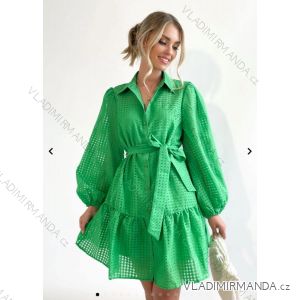 Women's Long Sleeve Shirt Dress (S/M ONE SIZE) ITALIAN FASHION IMPOC236352