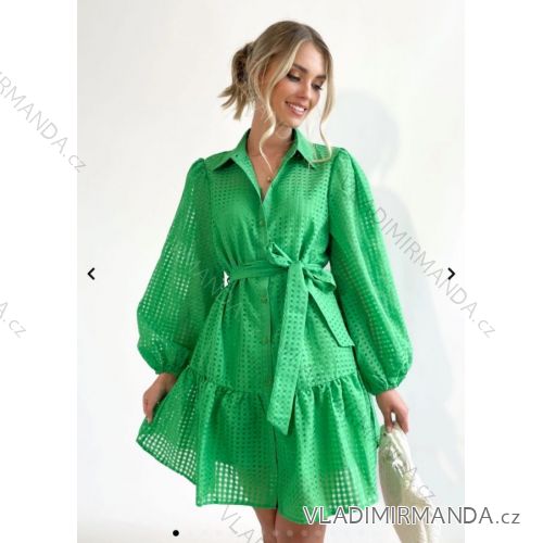 Women's Long Sleeve Shirt Dress (S/M ONE SIZE) ITALIAN FASHION IMPOC236352
