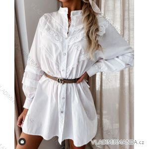 Women's Long Sleeve Shirt Dress (S/M ONE SIZE) ITALIAN FASHION IMPOC236210