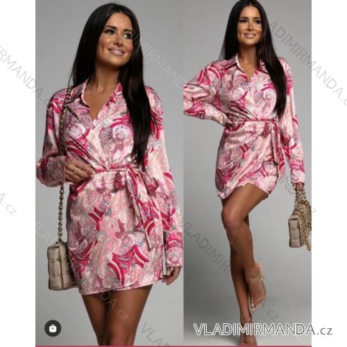 Women's Elegant Long Sleeve Dress (S/M ONE SIZE) ITALIAN FASHION IMPOC235518