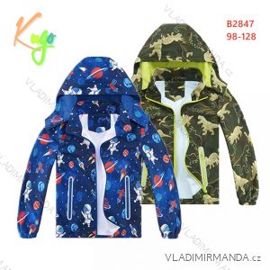 Children's boy's light jacket with hood (98-128) KUGO B2847