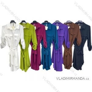 Women's Long Sleeve Shirt Dress (S/M ONE SIZE) ITALIAN FASHION IMPLM23230530095