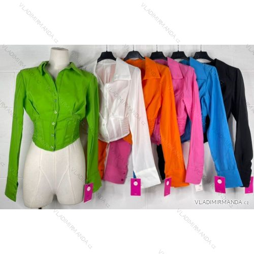 Women's Long Sleeve Shirt (S/M ONE SIZE) ITALIAN FASHION IMPBB23B10890