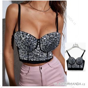 Women's Strappy Top/Croptop (S/M ONE SIZE) ITALIAN FASHION IMPLP2300300018
