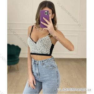 Women's Strappy Top/Croptop (S/M ONE SIZE) ITALIAN FASHION IMPLP2305400018