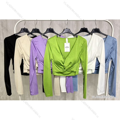 Women's long sleeve top/croptop (S/M ONE SIZE) ITALIAN FASHION IMPLP2386080075