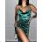 Women's elegant evening dress with straps (S/M ONE SIZE) ITALIAN FASHION IMPLP2338650085