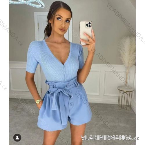 Women's Short Sleeve Bodysuit (S/M ONE SIZE) ITALIAN FASHION IMPLP2370920090