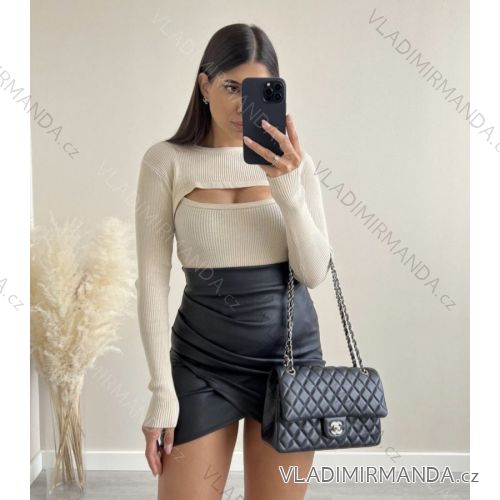 Women's Long Sleeve T-Shirt (S/M ONE SIZE) ITALIAN FASHION IMPLP2371000085