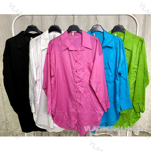 Women's Long Sleeve Shirt (S/M ONE SIZE) ITALIAN FASHION IMPLP2317316095