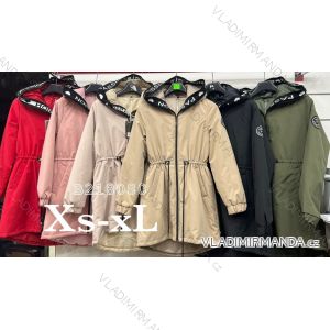 Extended spring jacket with hood for women (XS-XL) POLISH FASHION PMLB23B218080