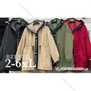 Women's Plus Size Spring Hooded Jacket (2XL-6XL) POLISH FASHION PMLB23B218081