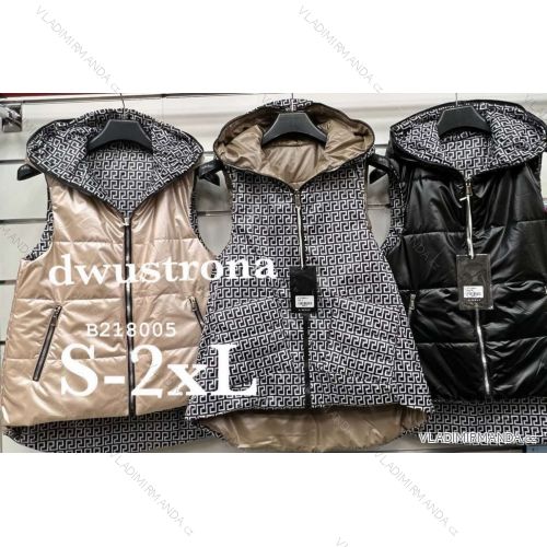 Women's Spring Reversible Hooded Vest (S-2XL) POLISH FASHION PMLB23B218005