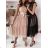 Women's Long Party Lace Dress With Tulle Skirt Sleeveless (S/M ONE SIZE) ITALIAN FASHION IMWGS23437