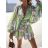 Women's Summer Long Sleeve Dress (S/M ONE SIZE) ITALIAN FASHION IMWD23472